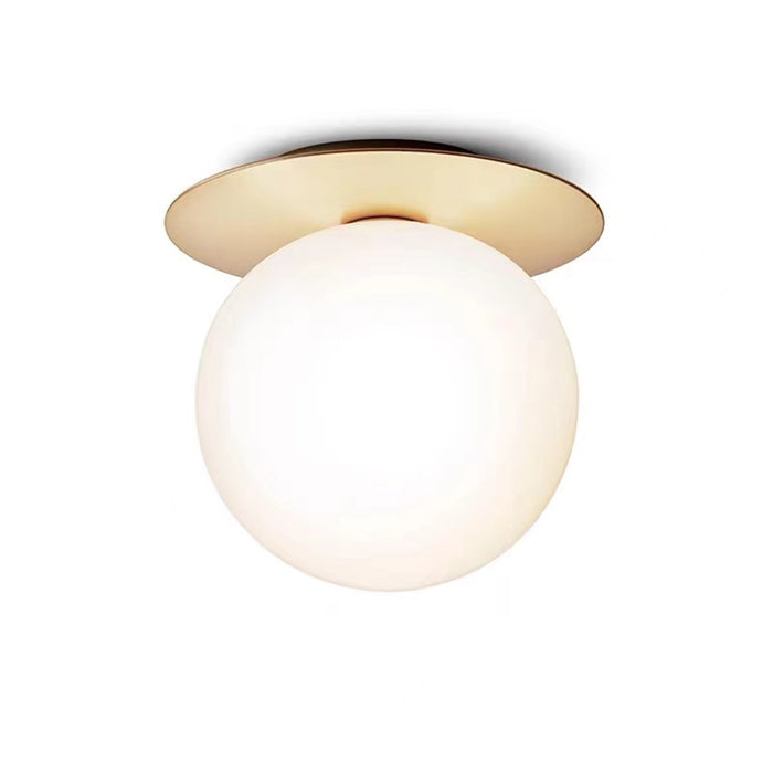 1-Light Modern Round Flush Mount Ceiling Light