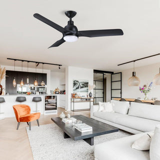 52" Cason Hamptons Induatrial Downrod Mount Reversible Ceiling Fan with LED Lighting and Remote Control