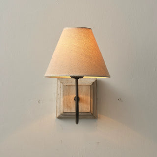 1-Light Traditional Style Fabric Wall Lighting