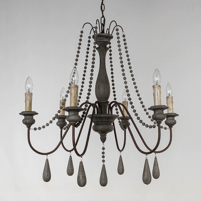 6-Light / 8-Light / 12-Light Farmhouse Pendant Light for Dining Room With Adjustable Hanging Length