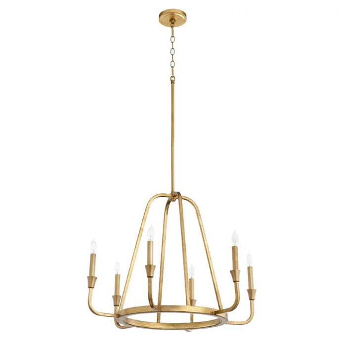 6-Light / 12-Light Industrial Chandelier in Living Room with Adjustable Hanging Length