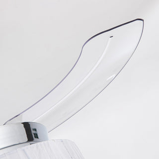 42" Modern Chrome Downrod Mount Crystal Ceiling Fan with Lighting and Remote Control - ParrotUncle