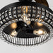 42" Modern Downrod Mount Crystal Ceiling Fan with Lighting and Remote Control - ParrotUncle
