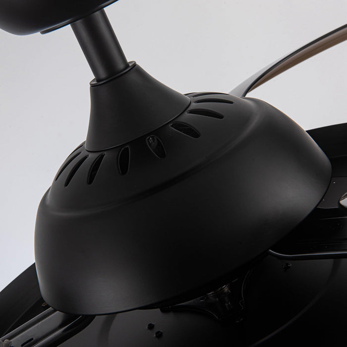 42" Servantes Modern Downrod Mount Crystal Ceiling Fan with Lighting and Remote Control - ParrotUncle