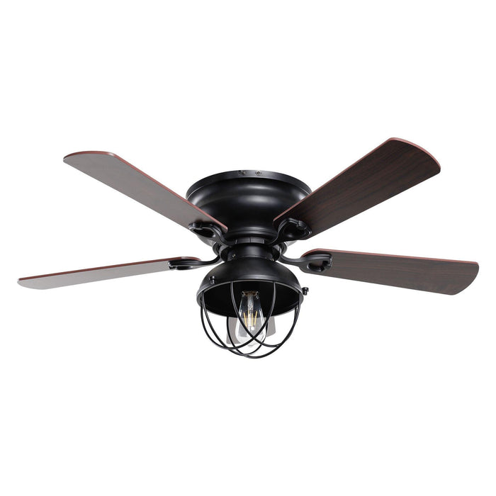 42" Traditional Flush Mount Reversible Ceiling Fan with Lighting and Remote Control - ParrotUncle
