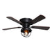 42" Traditional Flush Mount Reversible Ceiling Fan with Lighting and Remote Control - ParrotUncle