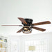 48"Antwerp Farmhouse Flush Mount Reversible Ceiling Fan with Lighting and Remote Control - ParrotUncle