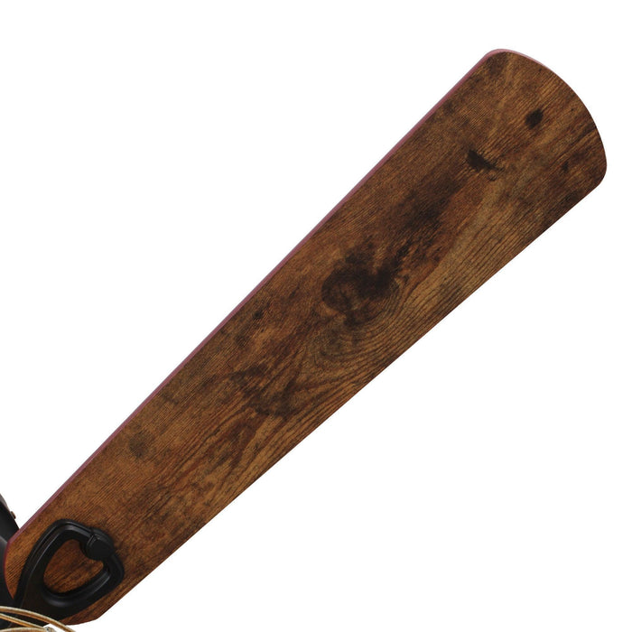 48" Athens Farmhouse Flush Mount Reversible Ceiling Fan with Lighting and Remote Control - ParrotUncle