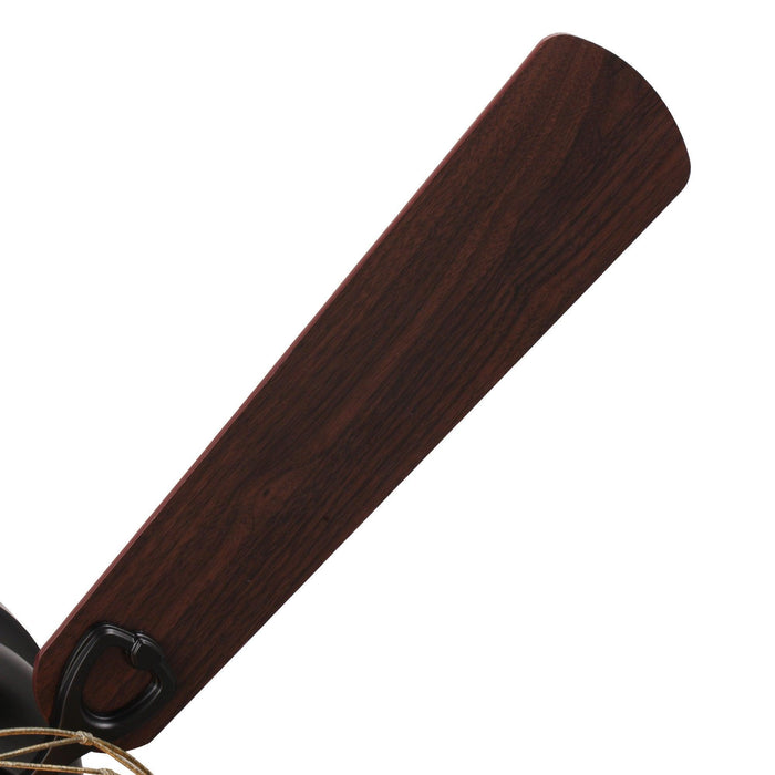 48" Athens Farmhouse Flush Mount Reversible Ceiling Fan with Lighting and Remote Control - ParrotUncle