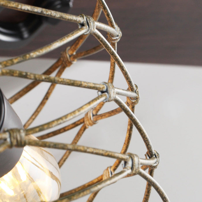 48" Athens Farmhouse Flush Mount Reversible Ceiling Fan with Lighting and Remote Control - ParrotUncle