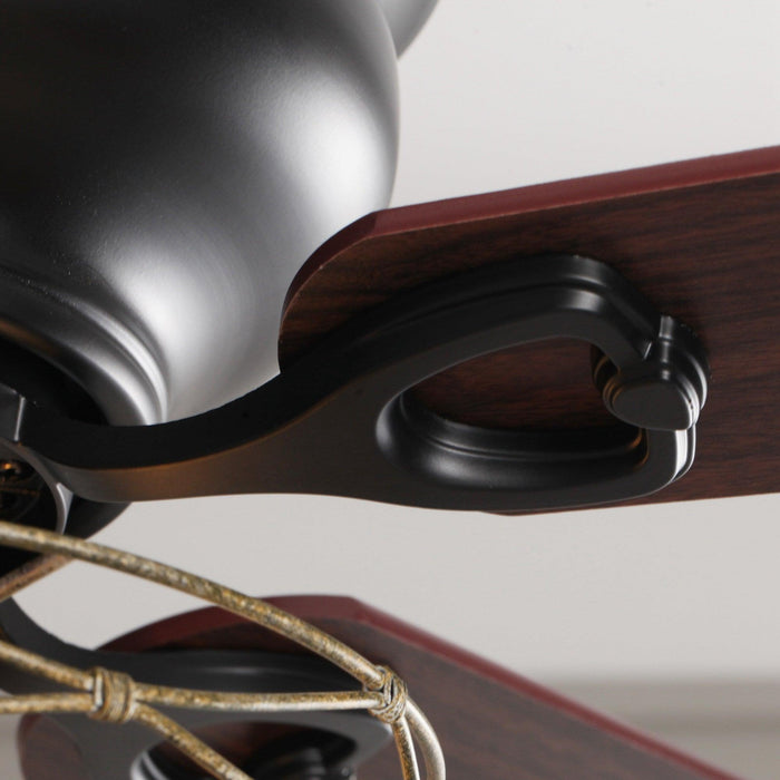 48" Athens Farmhouse Flush Mount Reversible Ceiling Fan with Lighting and Remote Control - ParrotUncle