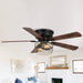 48" Athens Farmhouse Flush Mount Reversible Ceiling Fan with Lighting and Remote Control - ParrotUncle