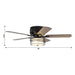 48" Athens Industrial Flush Mount Reversible Ceiling Fan with Lighting and Remote Control - ParrotUncle