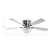 48" Modern Flush Mount Reversible Crytsal Ceiling Fan with Lighting and Remote Control - ParrotUncle