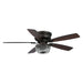 48" Modern Flush Mount Reversible Crytsal Ceiling Fan with Lighting and Remote Control - ParrotUncle
