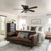 48" Modern Flush Mount Reversible Crytsal Ceiling Fan with Lighting and Remote Control - ParrotUncle