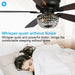 48" Modern Flush Mount Reversible Crytsal Ceiling Fan with Lighting and Remote Control - ParrotUncle