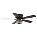 48" Modern Flush Mount Reversible Crytsal Ceiling Fan with Lighting and Remote Control - ParrotUncle