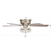 48" Thurber Industrial Satin Nickel Flush Mount Reversible Ceiling Fan with Lighting and Remote Control - ParrotUncle
