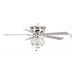 48" Traditional Chrome Flush Mount Reversible Crystal Ceiling Fan with Lighting and Remote Control - ParrotUncle
