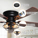 48" Ummuhan Industrial Flush Mount Reversible Ceiling Fan with Lighting and Remote Control - ParrotUncle