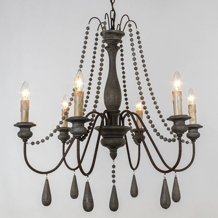 6-Light / 8-Light / 12-Light Farmhouse Pendant Light for Dining Room With Adjustable Hanging Length