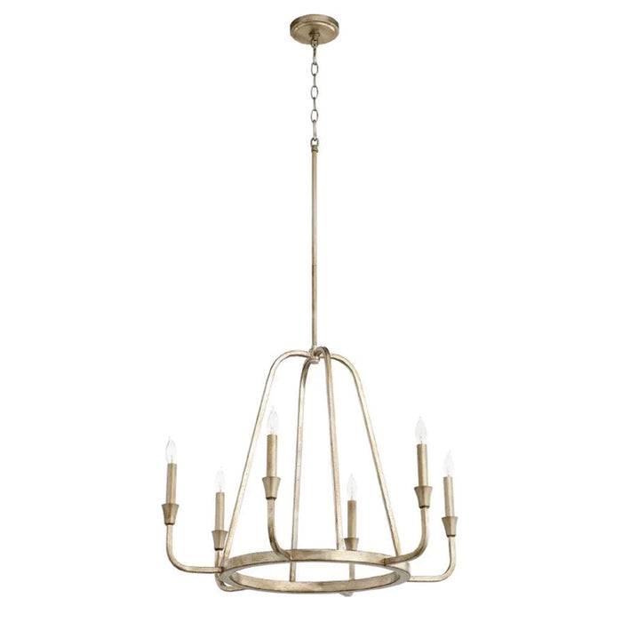 6-Light / 12-Light Industrial Chandelier in Living Room with Adjustable Hanging Length