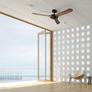 52" Aerofanture Hamptons Industrial DC Motor Downrod Mount Reversible Ceiling Fan with Lighting and Remote Control