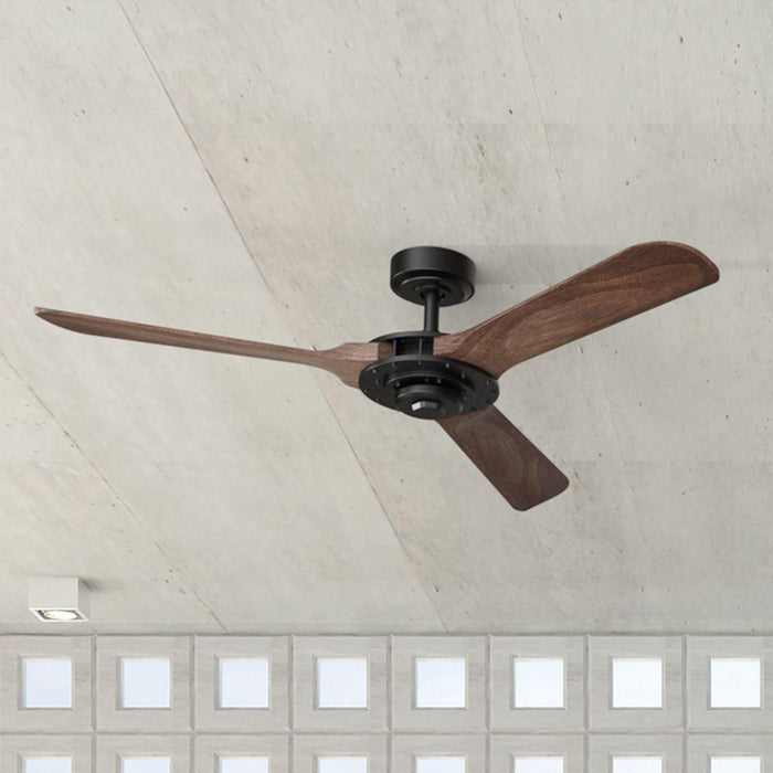 52" Aerofanture Industrial DC Motor Downrod Mount Reversible Ceiling Fan with Lighting and Remote Control - ParrotUncle