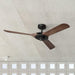 52" Aerofanture Industrial DC Motor Downrod Mount Reversible Ceiling Fan with Lighting and Remote Control - ParrotUncle