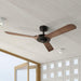 52" Aerofanture Industrial DC Motor Downrod Mount Reversible Ceiling Fan with Lighting and Remote Control - ParrotUncle