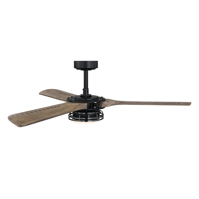52" Aerofanture Industrial DC Motor Downrod Mount Reversible Ceiling Fan with Lighting and Remote Control - ParrotUncle