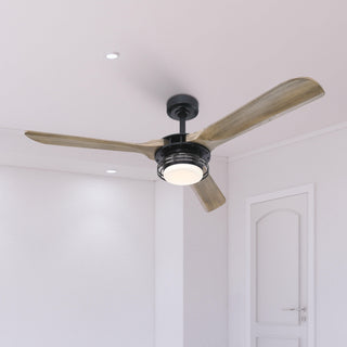 52" Aerofanture Hamptons Industrial DC Motor Downrod Mount Reversible Ceiling Fan with Lighting and Remote Control
