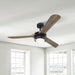 52" Aerofanture Industrial DC Motor Downrod Mount Reversible Ceiling Fan with Lighting and Remote Control - ParrotUncle