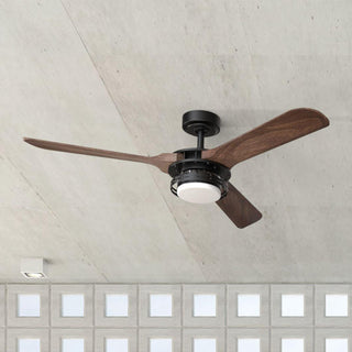 52" Aerofanture Hamptons Industrial DC Motor Downrod Mount Reversible Ceiling Fan with Lighting and Remote Control