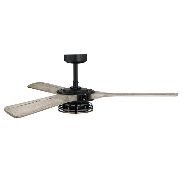 52" Aerofanture Industrial DC Motor Downrod Mount Reversible Ceiling Fan with Lighting and Remote Control - ParrotUncle