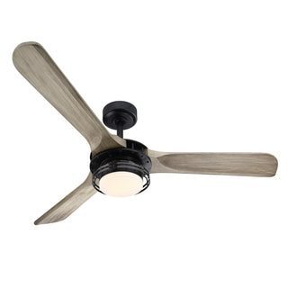 52" Aerofanture Hamptons Industrial DC Motor Downrod Mount Reversible Ceiling Fan with Lighting and Remote Control
