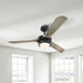 52" Aerofanture Industrial DC Motor Downrod Mount Reversible Ceiling Fan with Lighting and Remote Control - ParrotUncle