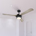 52" Aerofanture Industrial DC Motor Downrod Mount Reversible Ceiling Fan with Lighting and Remote Control - ParrotUncle