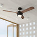 52" Aerofanture Industrial DC Motor Downrod Mount Reversible Ceiling Fan with Lighting and Remote Control - ParrotUncle