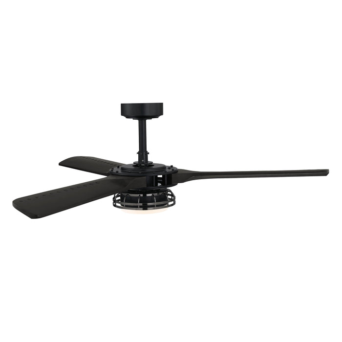 52" Aerofanture Industrial DC Motor Downrod Mount Reversible Ceiling Fan with Lighting and Remote Control - ParrotUncle