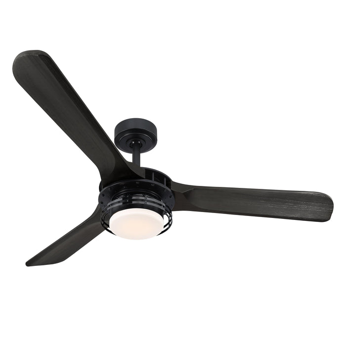 52" Aerofanture Industrial DC Motor Downrod Mount Reversible Ceiling Fan with Lighting and Remote Control - ParrotUncle