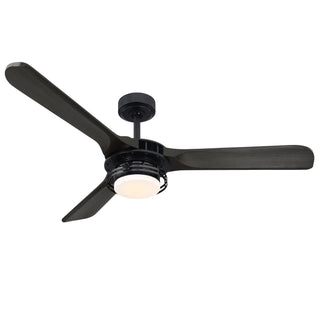 52" Aerofanture Hamptons Industrial DC Motor Downrod Mount Reversible Ceiling Fan with Lighting and Remote Control