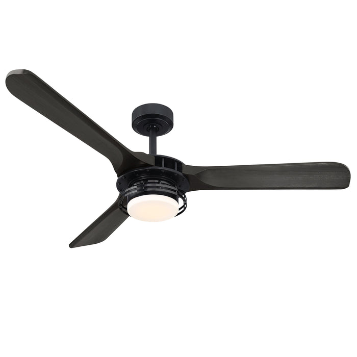 52" Aerofanture Industrial DC Motor Downrod Mount Reversible Ceiling Fan with Lighting and Remote Control - ParrotUncle