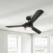 52" Aerofanture Industrial DC Motor Downrod Mount Reversible Ceiling Fan with Lighting and Remote Control - ParrotUncle