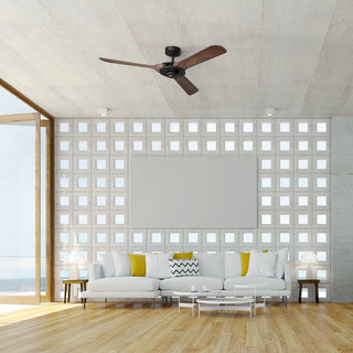 52" Aerofanture Hamptons Industrial DC Motor Downrod Mount Reversible Ceiling Fan with Lighting and Remote Control