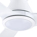 52" Ahmedabad Industrial DC Motor Flush Mount Reversible Ceiling Fan with LED Lighting and Remote Control - ParrotUncle