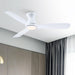 52" Ahmedabad Industrial DC Motor Flush Mount Reversible Ceiling Fan with LED Lighting and Remote Control - ParrotUncle