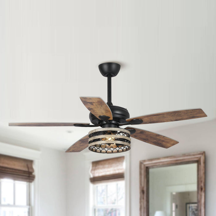 52" Alward Smart Fan with Light Kit - ParrotUncle
