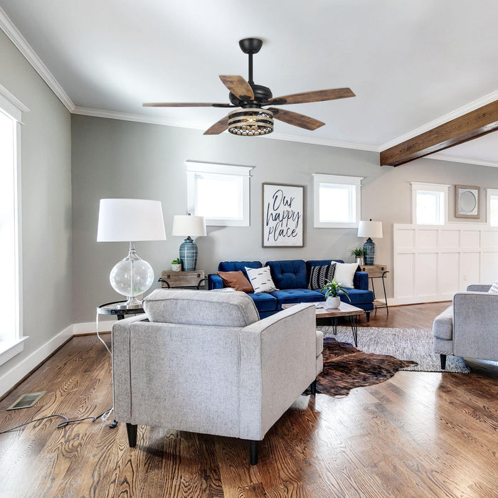 52" Alward Smart Fan with Light Kit - ParrotUncle